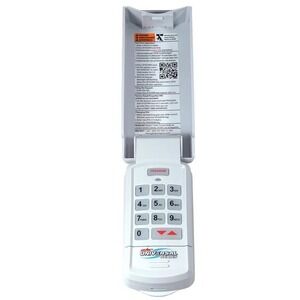 Genie Universal Wireless Keypad Garage Door Opener Wall Control White Battery